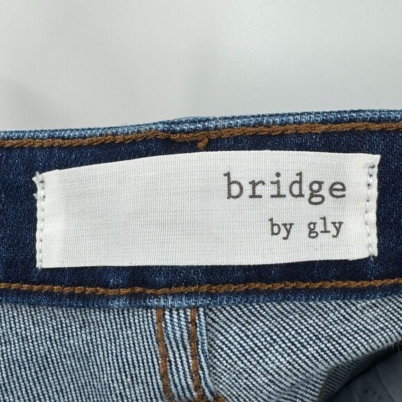 BRIDGE BY GLY Mid Rise Super Flare Y2K Bell Bottom Stretch Jeans Size 26 - Picture 5 of 6